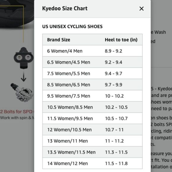 Kyedoo Cycling Shoes Road Bike Racing Biking Shoe Delta Cleats Men Size 11 (45) - Picture 13 of 13